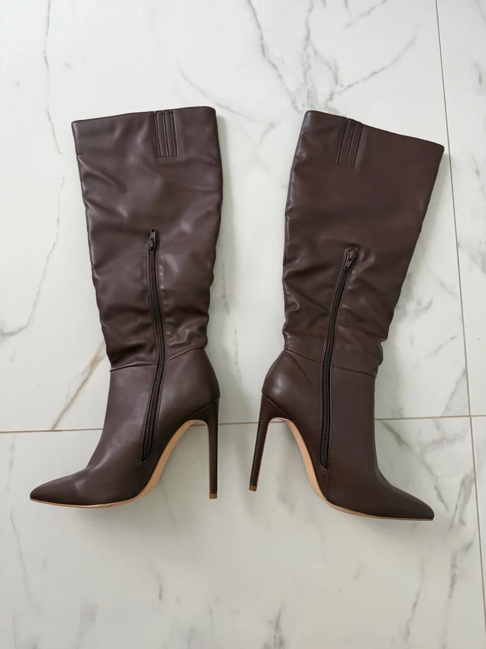 Women's High Heel Brown Boots